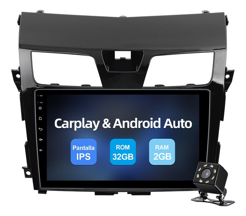 Estéreo Carplay 2gb Para Nissan Altima 2013-2018 Cámara Gps