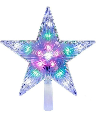 Estrella Grande Con Luces Para Adornar Árbol De Navidad