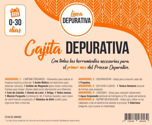 Caja Depurativa De 30 Días Prama