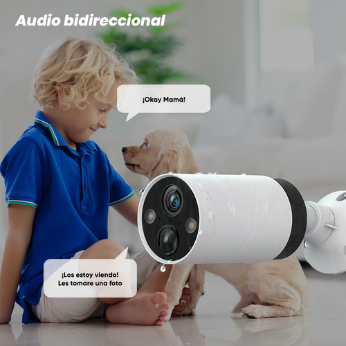 Tapo & Cronos 2 Cámaras De Seguridad 2k Tapo-c420s2-plus-256 + Microsd 256gb Bateria Larga Duración Protección Ip65 Alarma Luz Y Sonido Audio Doble Vía Detección Ai C420s2 Cctv Visión Nocturna A Color