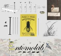 Comprar Alfileres Entomologicos Esmaltados Negro Entochrysis #000