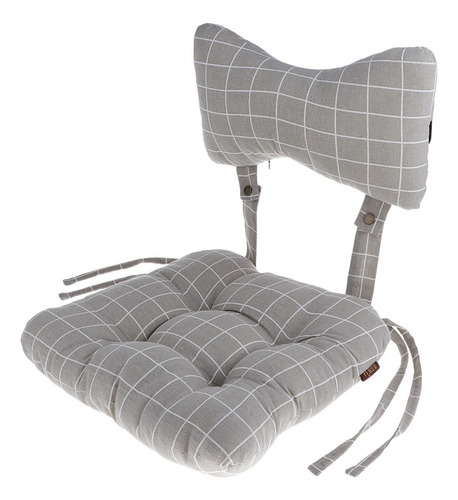 Cómodo Cojín De Silla Reversible Suave Con Almohada De