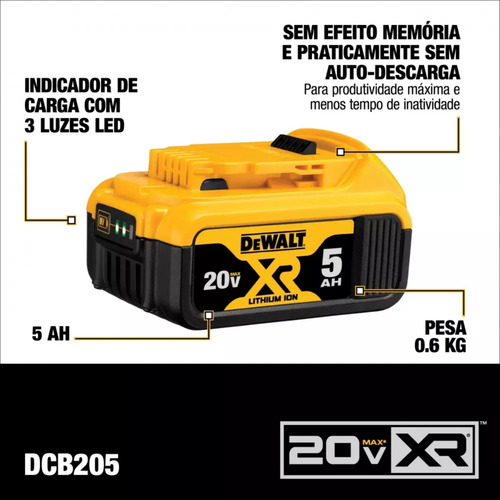 Combo Dewalt Dch263 + Dcd7781b + Dcg413 + Kit Baterias 5ah