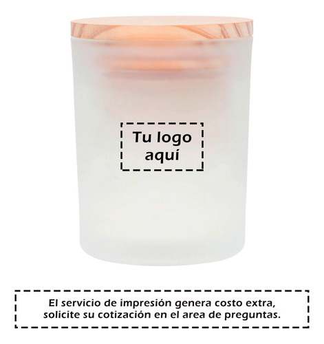 Vela Con Aroma A Lavanda Embace De Vidrio Y Tapa De Madera