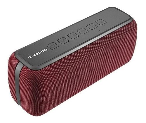 Alto-falante portátil Xdobo X8 com Bluetooth vermelho à prova d'água