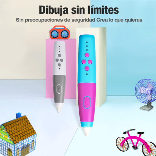 Pluma Impresión 3d Inalámbrico, Recargable, Para Pcl 1,75 Mm