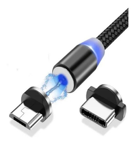 Cable X-Cable imantado gira 360 con entrada USB salida micro usb (V8) + TIPO C