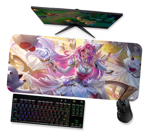 Mouse Pad Gamer 90x40cm - Lol League Of Legends Seraphine 1