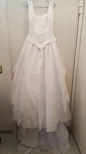 Vestido De Novia Con Velo Y Tiara - Cod-250-00200