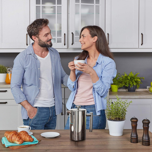 Cafetera Mixpresso, 800 Ml, Acero Inoxidable, Con Prensa