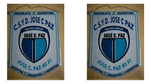 Banderin Chico 13cm Club Jose C Paz