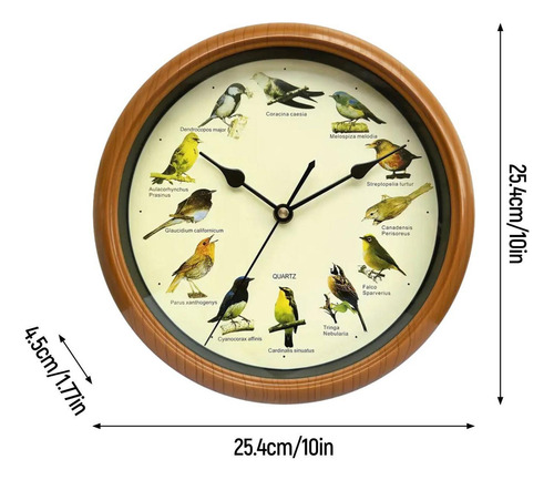 Reloj De Pared De Pájaro Minimalista Silencioso Que Reloj ,
