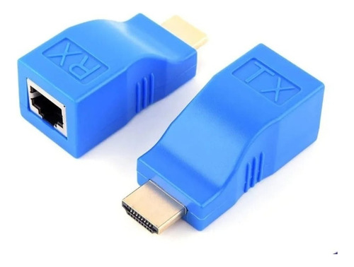 Adaptador Extensor Hdmi 30m Cat 5e/6 Utp Red Rj45 Negro