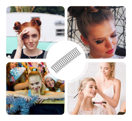 Clips De Peine Para El Cabello Peines Laterales Estirables C