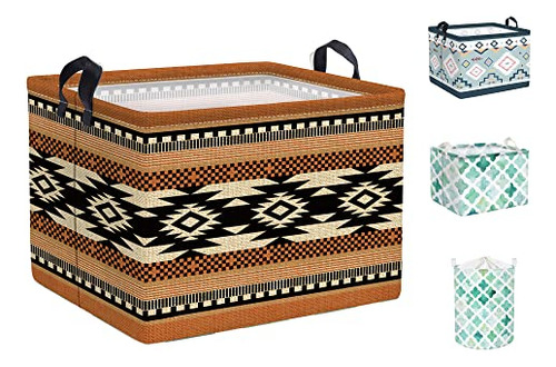 Rectangle Brown National Geometric Storage Baskets Coll...