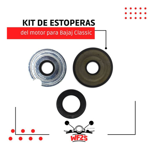 Kit De Estoperas Del Cigueñal Y Tambor Para Bajaj Classic