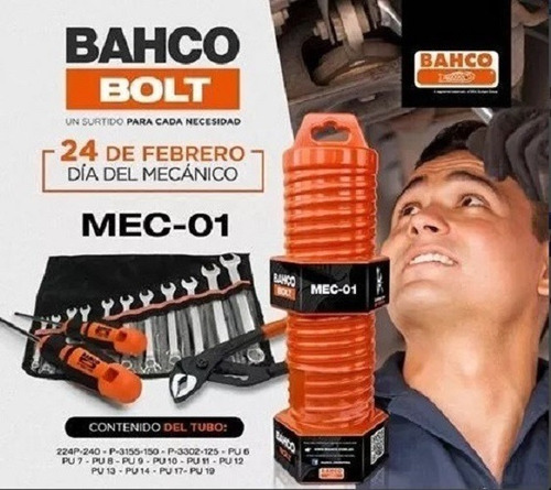 Juegos Para Mecanico Bahco Mec-01 14 Piezas En Estuche