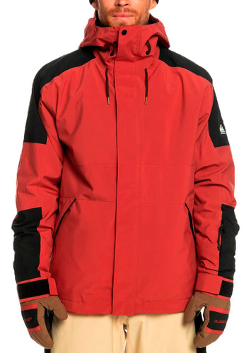 Campera Quiksilver Snow Hombre Radical Rojo Fuk