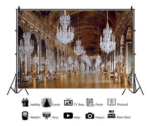 Aofoto - Espejo De Palacio De Versalles, Fondo De Galería De