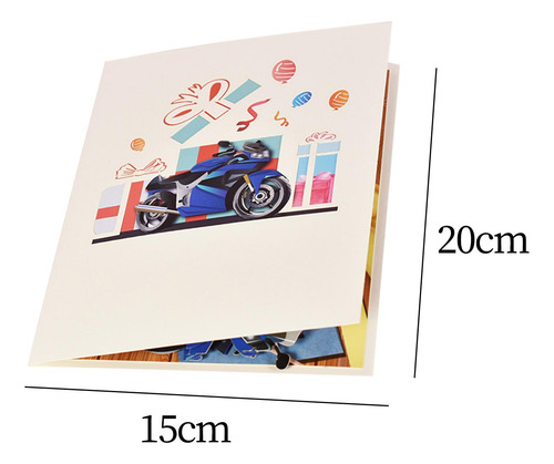 Regalos Del Día Para Papá Tarjeta De Motocicleta 3d