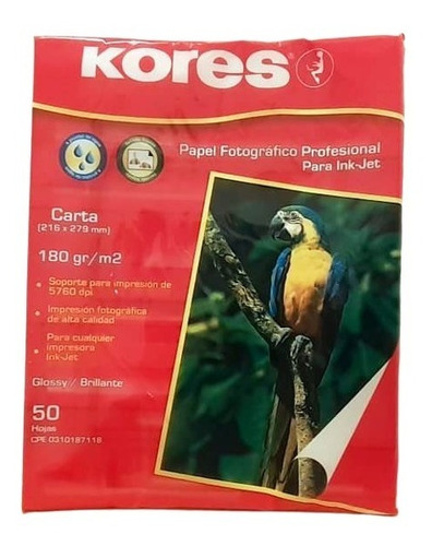 Papel Fotográfico Kores Profesional 180gr/m2