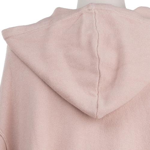 Imagen 7 de 8 de Poncho Mio Mio Capa Maxi Tejido Fino Grueso Strech Capucha.
