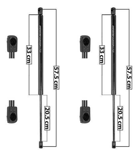 (2) Amortiguadores 5a Puerta Gmc Terrain 2010-2015 Spart