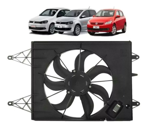 Eletro Radiador Vw Fox 2009 2010 2011 2012 2013 2014 C/ Ar