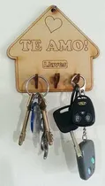 Comprar Combo Porta Llave Pared Souvenirs Recuerdo Madera Fibrofacil