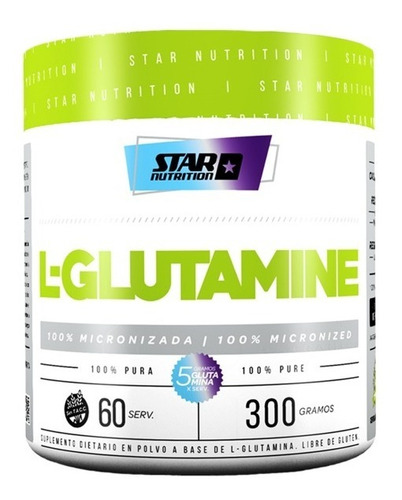 L-glutamine 300 Gr Star Nutrition Glutamina Aminoacido Recuperador