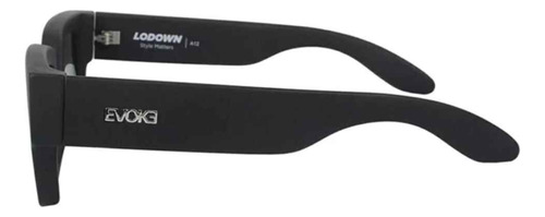 Óculos De Sol Evoke Lodown A12 Matte Black Fosco Lente Cinza