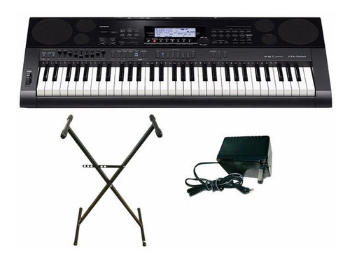 Combo Teclado Casio Ctk7000 5 Octavas + Soporte + Fuente