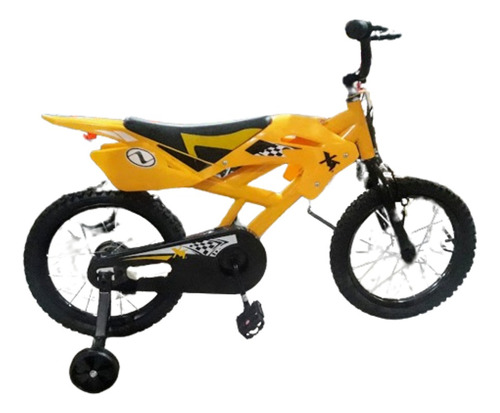 Bicicleta Infantil Bicimoto Newton R16 Amarilla Oferta!!