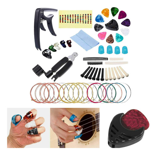 Kit De Accesorios Para Guitarra 41 Piezas Incluyendo Juego