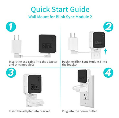 Soporte De Pared Para Blink Sync Module 2 - Sin Cables Ni
