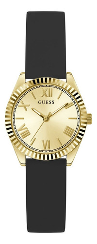 Relojes Guess Mujer Mini Luna. Silicona Negro Gw0724l2