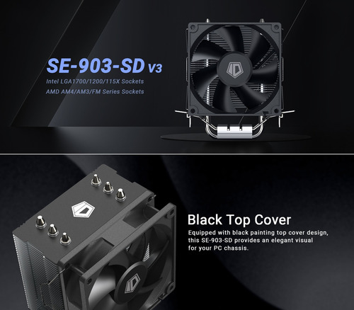 Cooler Cpu Id-cooling Se-903-sd V3 9.2cm Sin