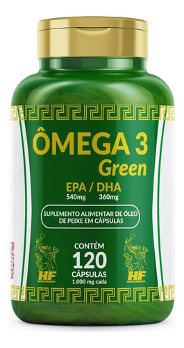 Omega 3 1000mg 120 Cápsulas  Defict  Atenção