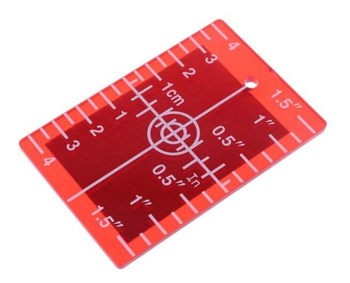 Placa De Objetivo Linea Para Nivel Laser Color Rojo