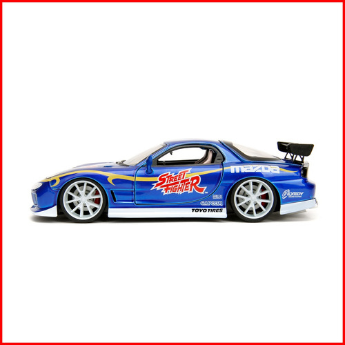 Jada Street Fighter Chun-li - 1993 Mazda Rx-7 1:24