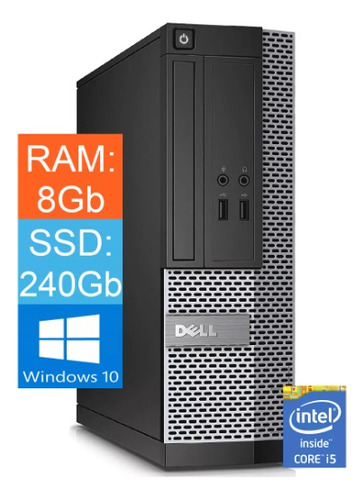 Cpu Dell Optiplex 9020 Sff Core I5 8 Gb Ram 240 Gb Ssd (Usado)