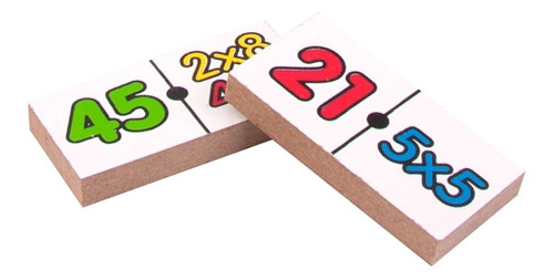 Domino Tablas De Multiplicar Madera Diako Niños Juego Mesa