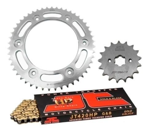 Imagen 1 de 6 de Transmision Completa Jt Honda Xr 150 49-17 Beitia Motos