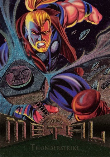 Hombres X - Fleer Marvel Metalizadas 95 #14 Thunderstrike
