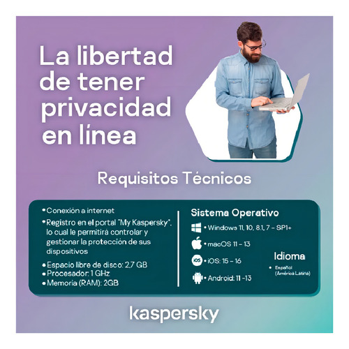 Antivirus Kaspersky Plus 10 Dispositivos 1 Año