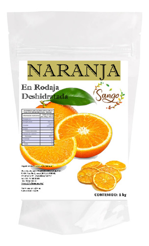 1 Kg Rodaja Naranja Deshidratada: Cocteleria, Reposteria..