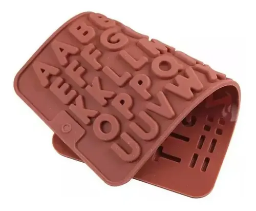 Molde Silicona Abecedario Letras Fondant Chocolate Gomas