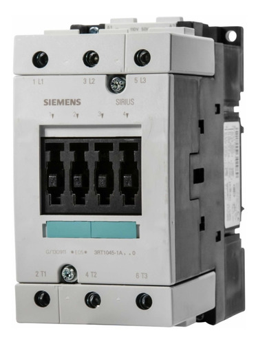 Contactor Tripolar Siemens 3rt1046-1an20 95am 45kw Bob 220v 