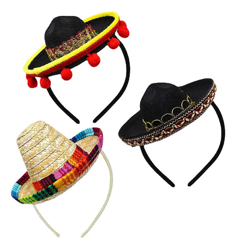 Cinco De Mayo Fiesta Headbands 3 Pack Party
