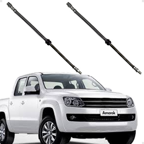 Kit 2 Flexivel Freio Dianteiro Vw Amarok 2.0 16v 2010 2011
